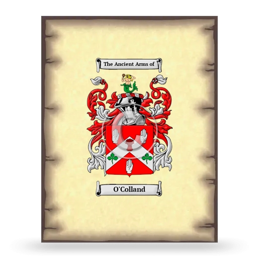 O'Colland Coat of Arms Print