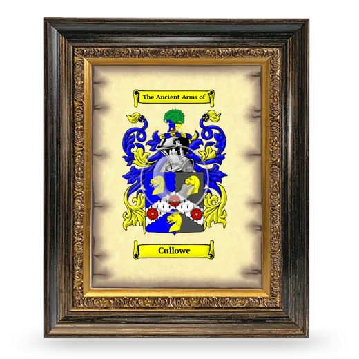 Cullowe Coat of Arms Framed - Heirloom