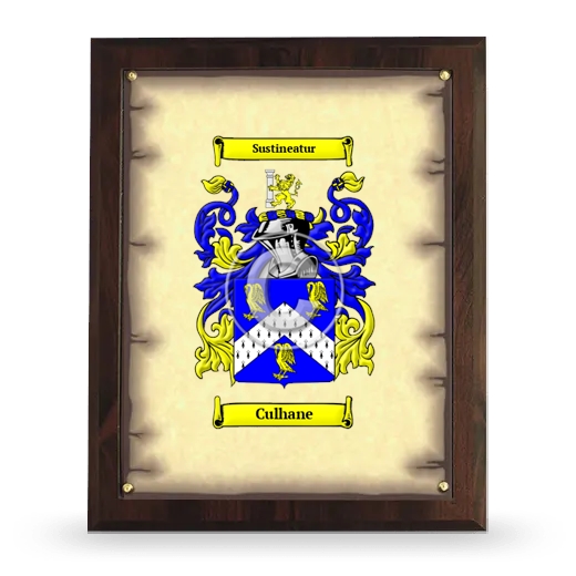 Culhane Coat of Arms Plaque
