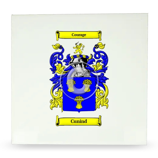 Cunind Large Ceramic Tile with Coat of Arms