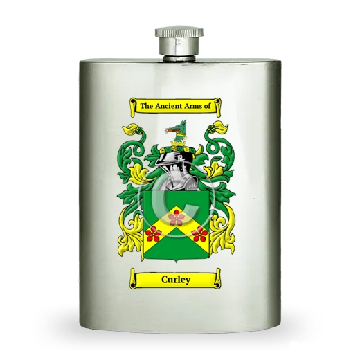 Curley Stainless Steel Hip Flask