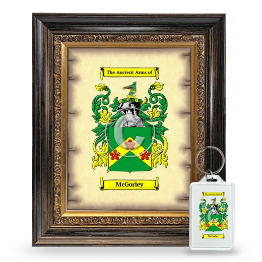 McGorley Framed Coat of Arms and Keychain - Heirloom