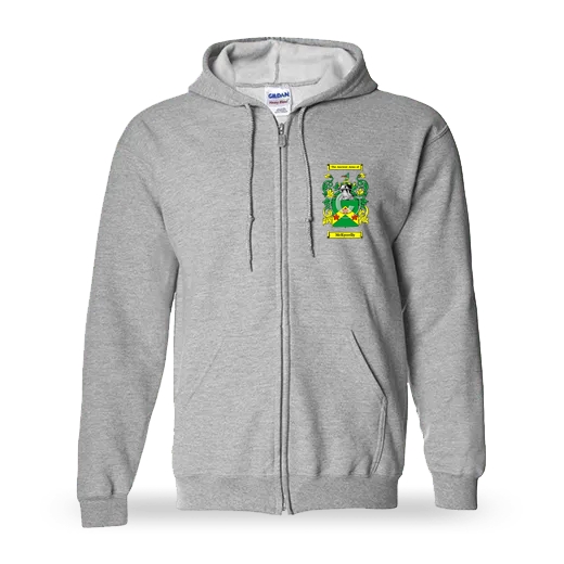 McKyrrelly Unisex Coat of Arms Zip Sweatshirt