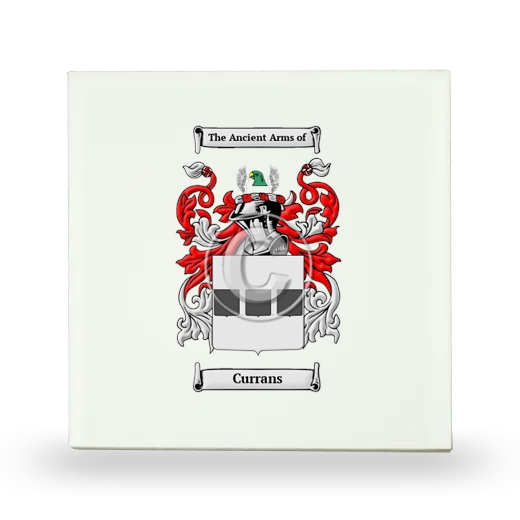 Currans Small Ceramic Tile with Coat of Arms