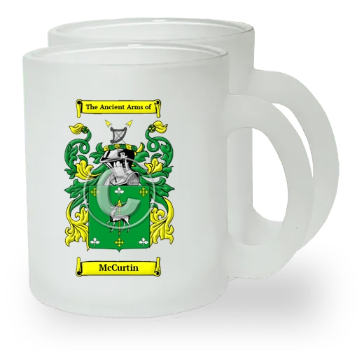 McCurtin Pair of Frosted Glass Mugs