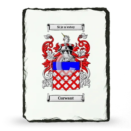 Curwant Coat of Arms Slate