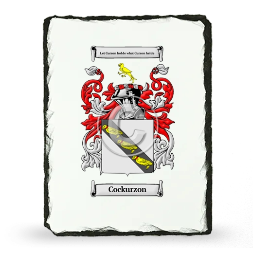 Cockurzon Coat of Arms Slate