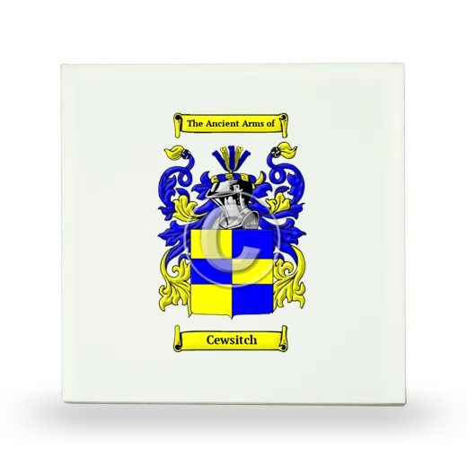 Cewsitch Small Ceramic Tile with Coat of Arms