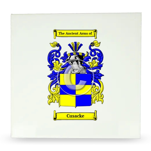 Cusacke Large Ceramic Tile with Coat of Arms