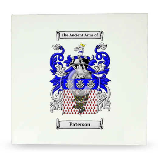 Paterson Large Ceramic Tile with Coat of Arms