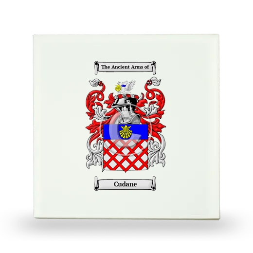 Cudane Small Ceramic Tile with Coat of Arms