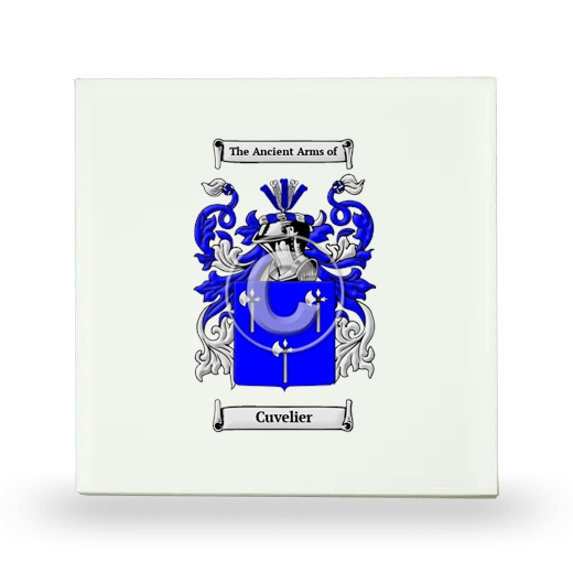 Cuvelier Small Ceramic Tile with Coat of Arms
