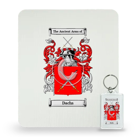 Dachs Mouse Pad and Keychain Combo Package