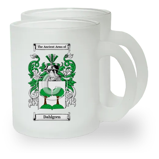 Dahlgren Pair of Frosted Glass Mugs