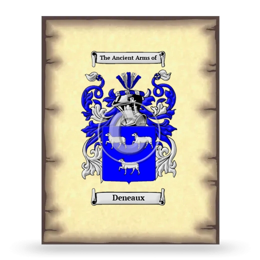 Deneaux Coat of Arms Print