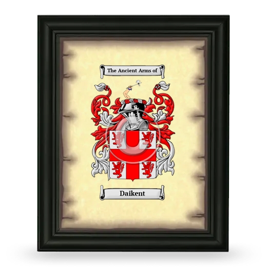 Daikent Coat of Arms Framed - Black