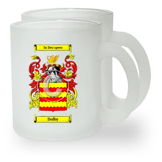 Dolby Pair of Frosted Glass Mugs