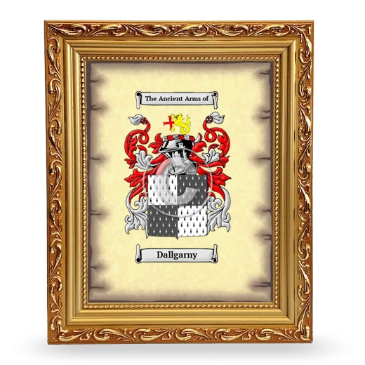 Dallgarny Coat of Arms Framed - Gold