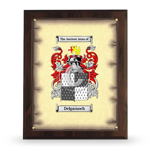 Delgarnoch Coat of Arms Plaque