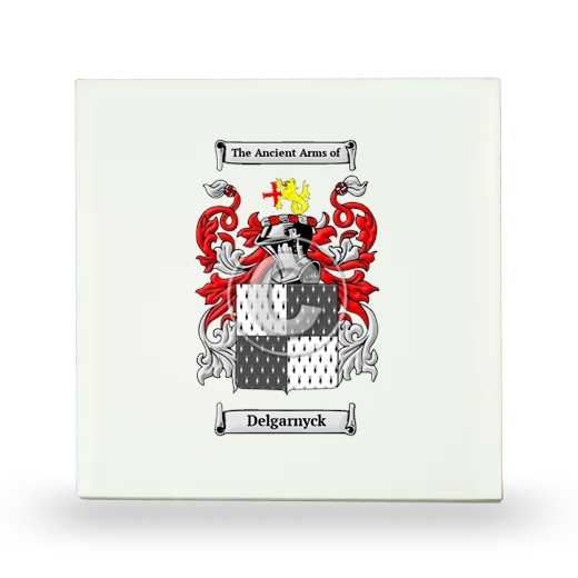 Delgarnyck Small Ceramic Tile with Coat of Arms