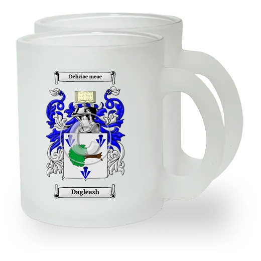 Dagleash Pair of Frosted Glass Mugs