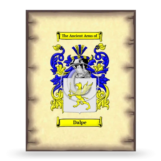 Dalpe Coat of Arms Print