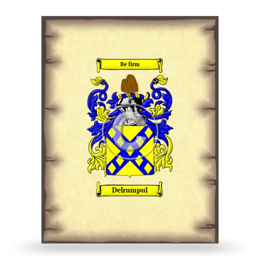 Delrumpul Coat of Arms Print