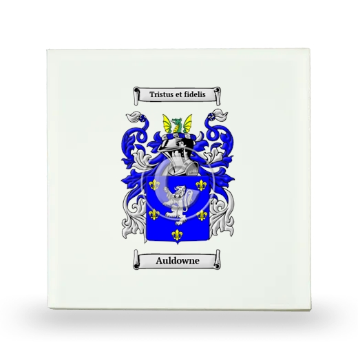 Auldowne Small Ceramic Tile with Coat of Arms