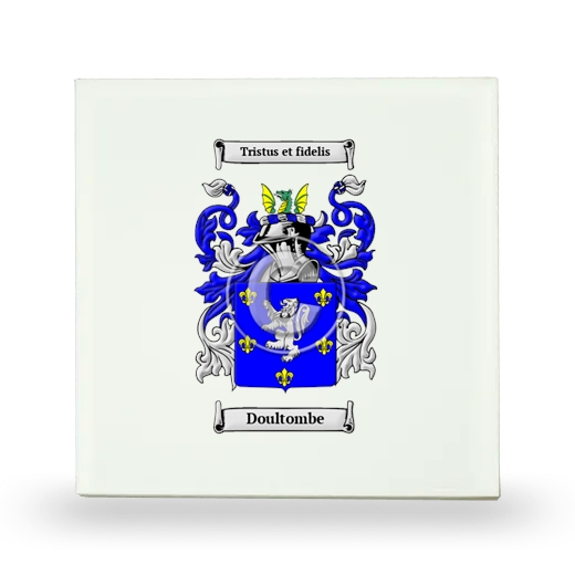 Doultombe Small Ceramic Tile with Coat of Arms