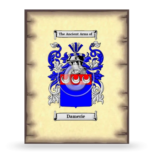 Damerie Coat of Arms Print