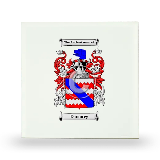 Damarey Small Ceramic Tile with Coat of Arms