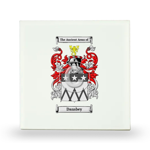 Dansbey Small Ceramic Tile with Coat of Arms