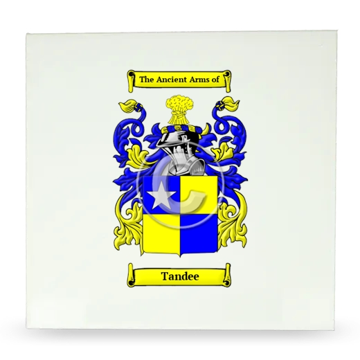 Tandee Large Ceramic Tile with Coat of Arms
