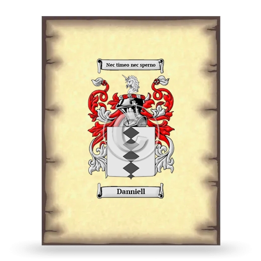 Danniell Coat of Arms Print