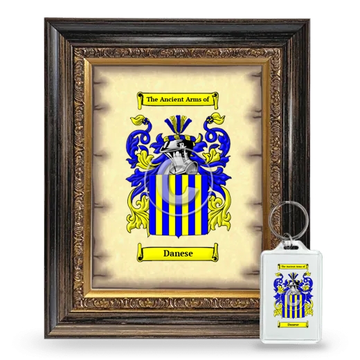 Danese Framed Coat of Arms and Keychain - Heirloom