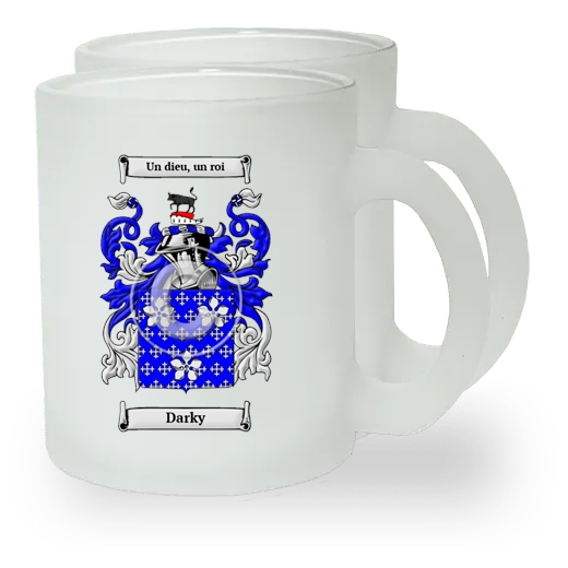 Darky Pair of Frosted Glass Mugs