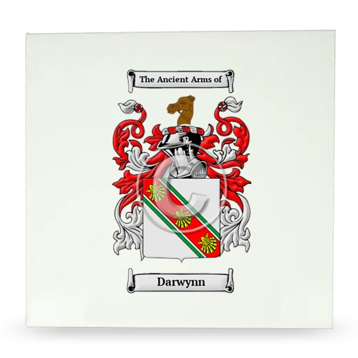 Darwynn Large Ceramic Tile with Coat of Arms