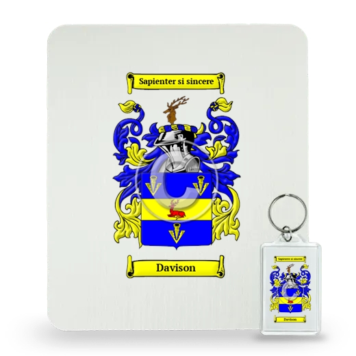 Davison Mouse Pad and Keychain Combo Package