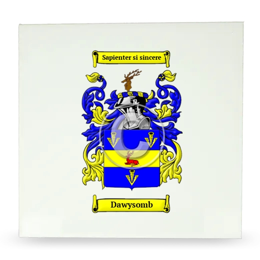 Dawysomb Large Ceramic Tile with Coat of Arms