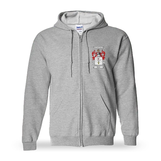 Devor Unisex Coat of Arms Zip Sweatshirt