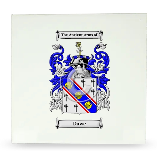 Dawe Large Ceramic Tile with Coat of Arms