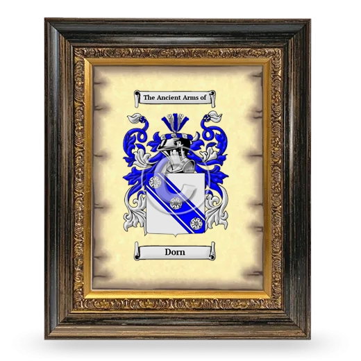 Dorn Coat of Arms Framed - Heirloom