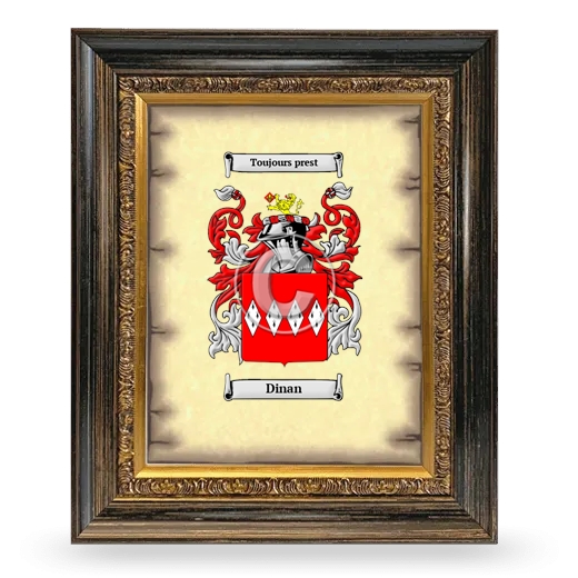 Dinan Coat of Arms Framed - Heirloom