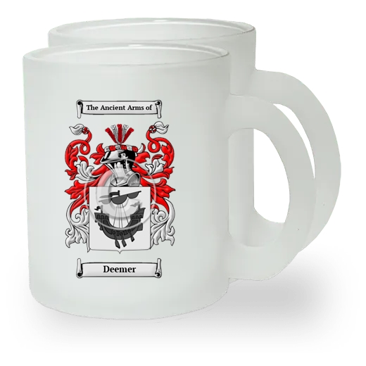 Deemer Pair of Frosted Glass Mugs