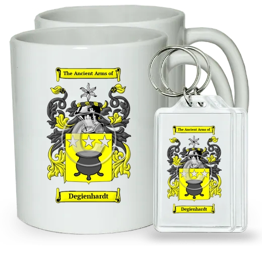 Degienhardt Pair of Coffee Mugs and Pair of Keychains