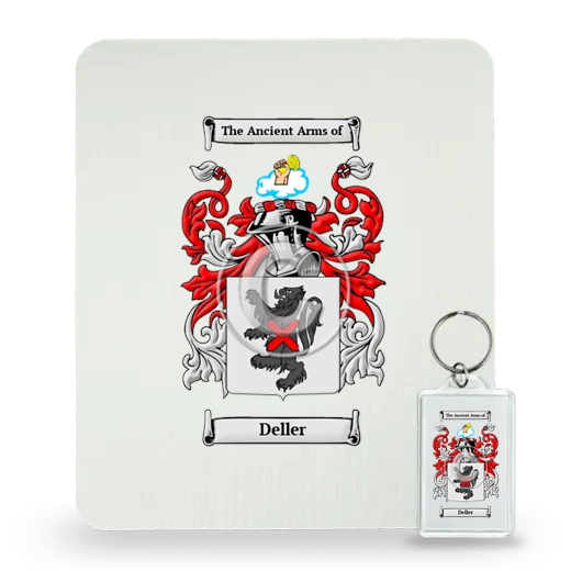 Deller Mouse Pad and Keychain Combo Package