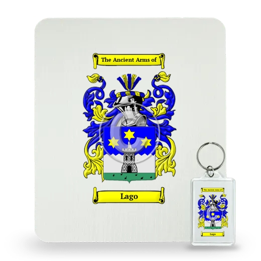 Lago Mouse Pad and Keychain Combo Package