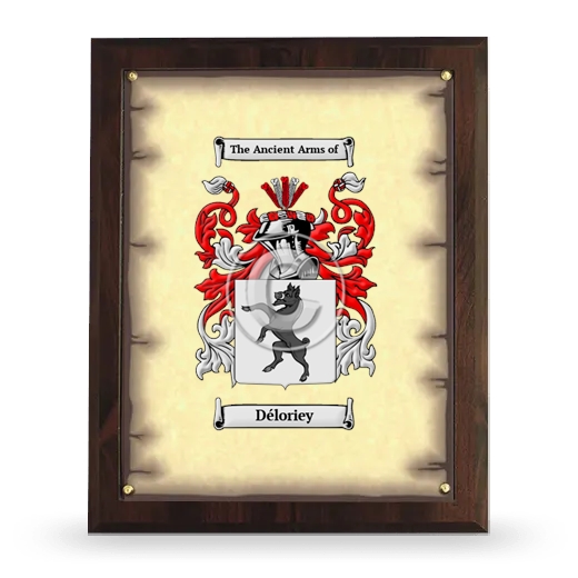 Déloriey Coat of Arms Plaque