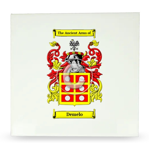 Demelo Large Ceramic Tile with Coat of Arms
