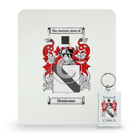 Denisome Mouse Pad and Keychain Combo Package